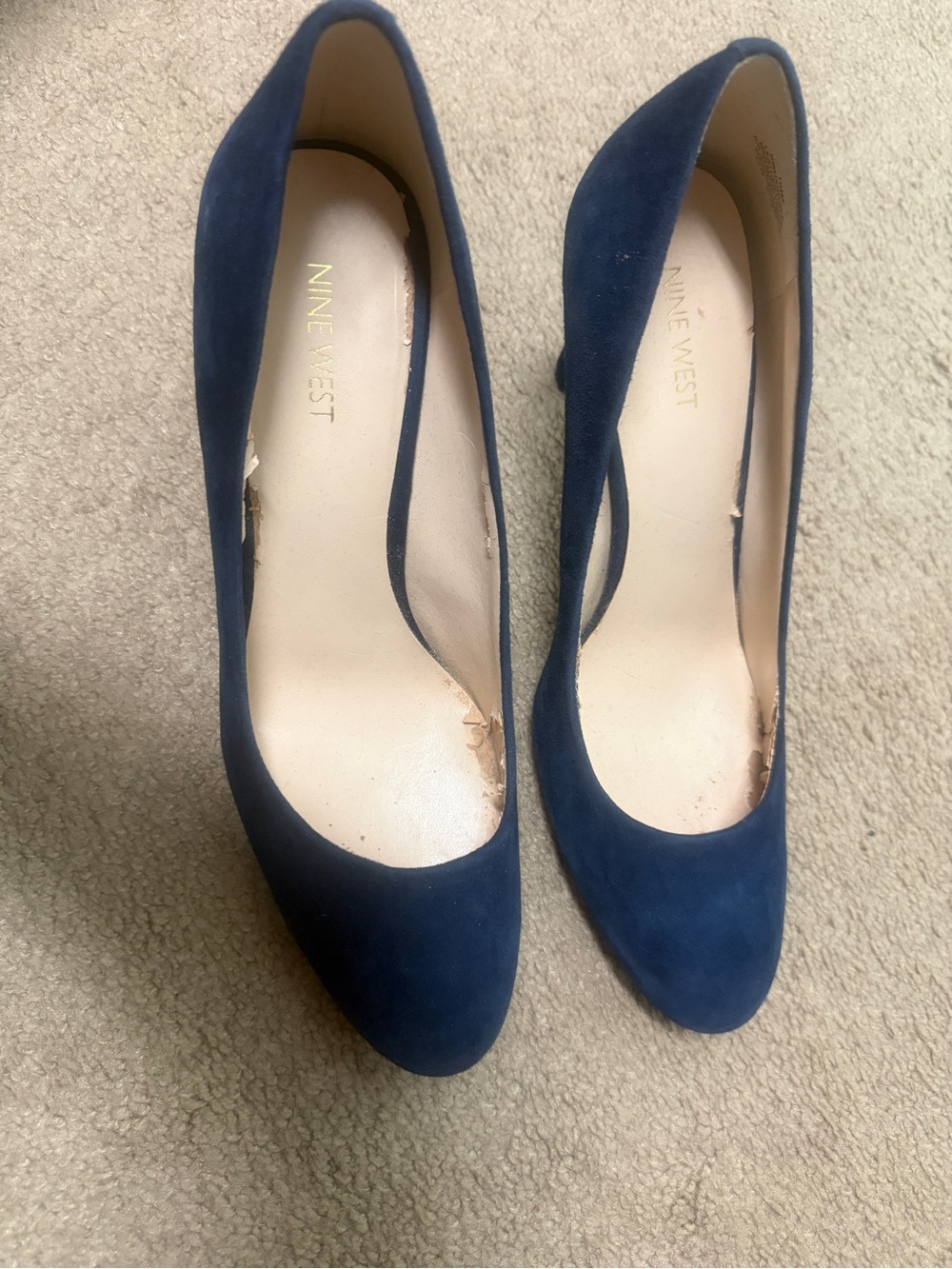 Nine West Navy Suede Pointed Toe Pump